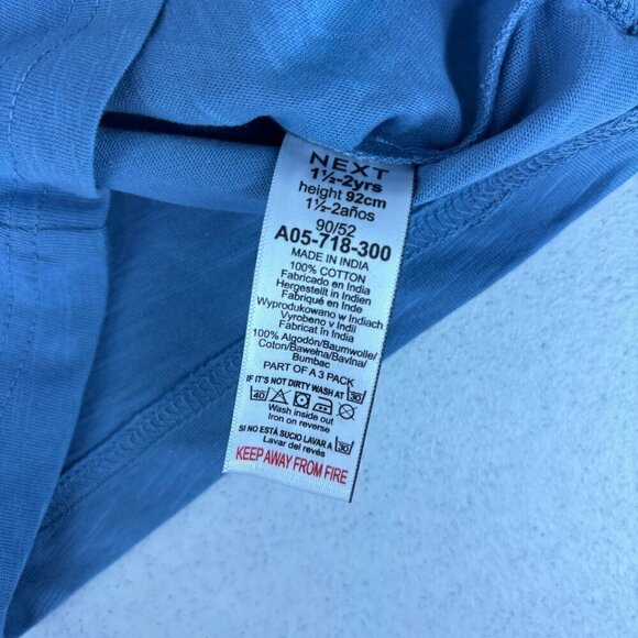 Next Blue Tractor Long Sleeve Tee 1.5 - 2Y - Picture 4 of 5